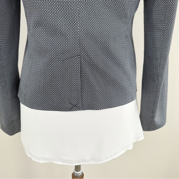 Worthington Size 8 Black White Cirque Blazer Suit Jacket - Picture 7 of 12